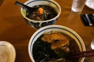 なみへいうどんとお茶漬け