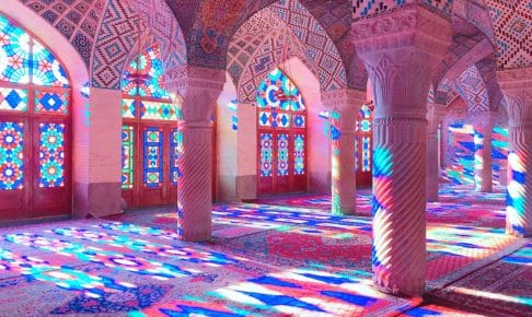 イラン ピンクモスク Nasir ol Molk Mosque