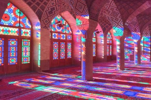 イラン ピンクモスク Nasir ol Molk Mosque